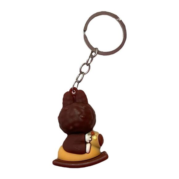 🤯5/$20🤯 Brown Labubu On A  Brown Rocking Horse Keychain FLASH SALE - Picture 2 of 2